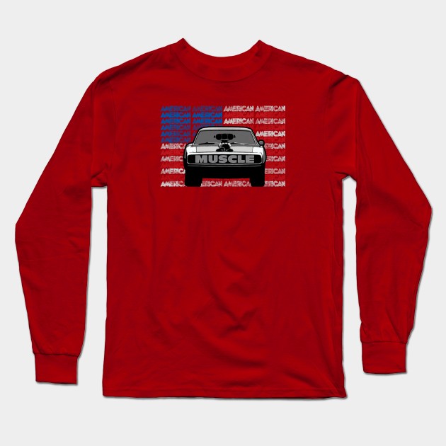 Street Racing American Muscle Long Sleeve T-Shirt by theQ